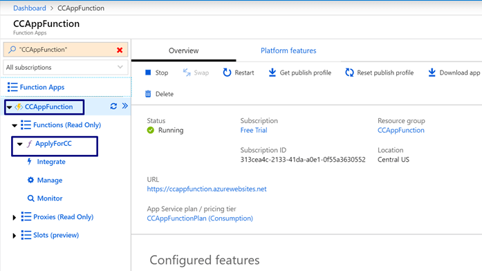 Creating Azure Functions In Visual Studio 2017 - HTTP Triggered Azure Functions
