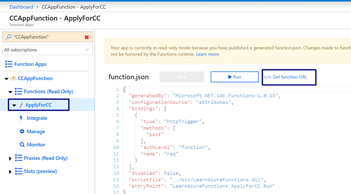 Creating Azure Functions In Visual Studio 2017 - HTTP Triggered Azure Functions