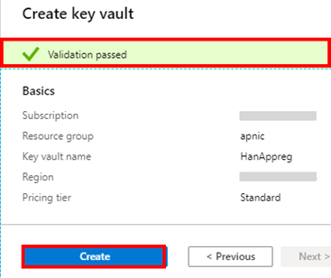 Creating Azure Key Vault And Generating The Master Key