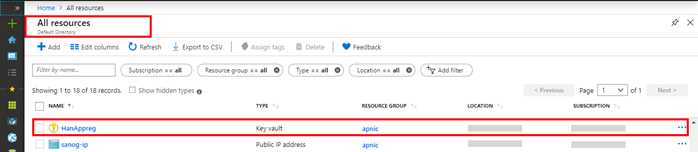 Creating Azure Key Vault And Generating The Master Key