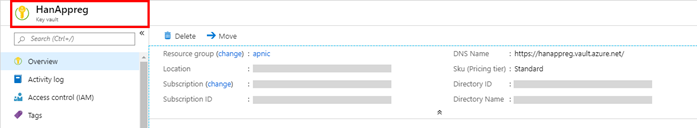 Creating Azure Key Vault And Generating The Master Key