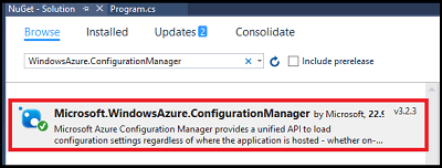 Creating Blob Storage Using Visual Studio