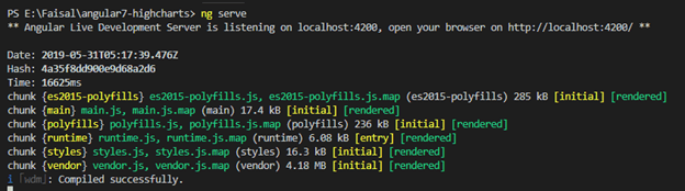 Creating Chart In Angular 7