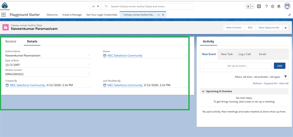 Creating Custom Objects And Custom Fields Using Schema Builder