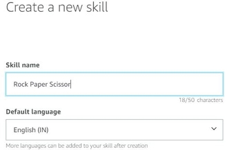 Creating Custom Rock Paper Scissor Game Alexa Skill Using Alexa Hosted NodeJS