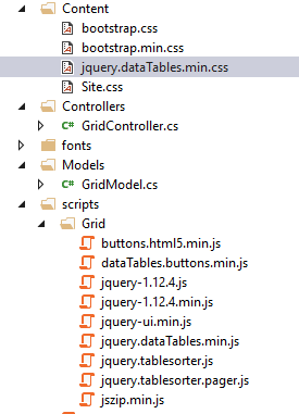 Creating Grid View In ASP.NET MVC With Search, Pagination And Export To Excel