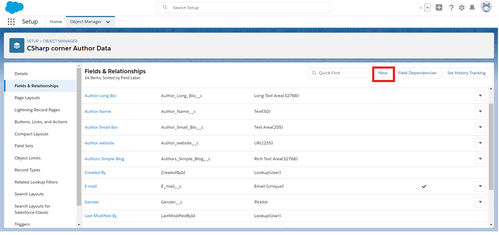 Creating Look-Up Realitionship Between Two Fields In Salesforce Object