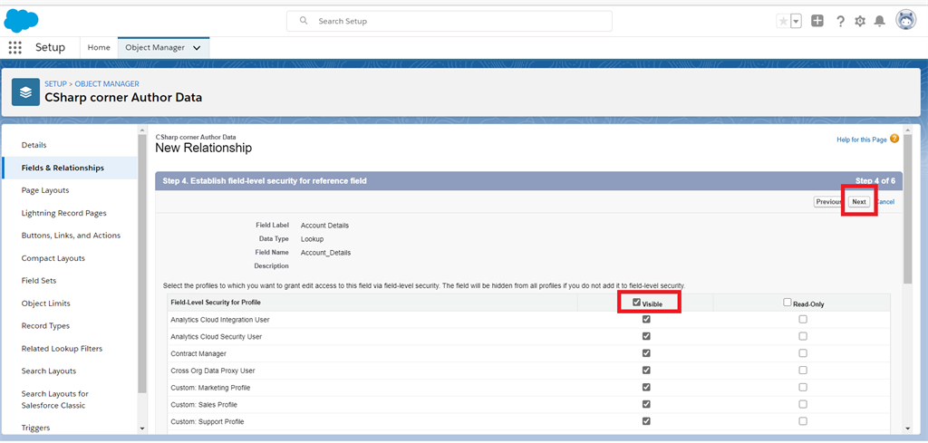 Creating Look-Up Realitionship Between Two Fields In Salesforce Object