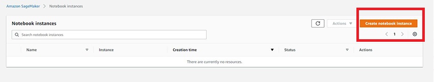 Creating Notebook Instance in Amazon SageMaker