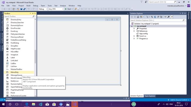 visual studio menustrip mdi window list item visual studio menustrip mdi window list item