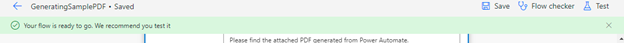Creating PDF using Power Automate