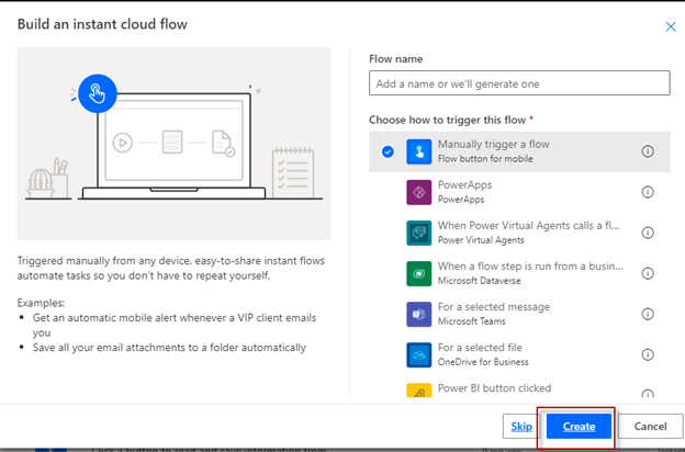 Creating PDF using Power Automate