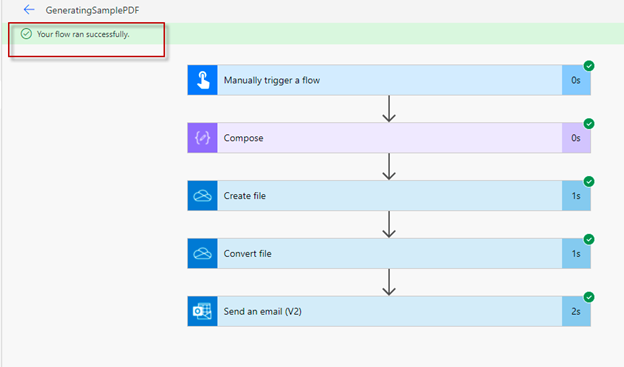 Creating PDF using Power Automate