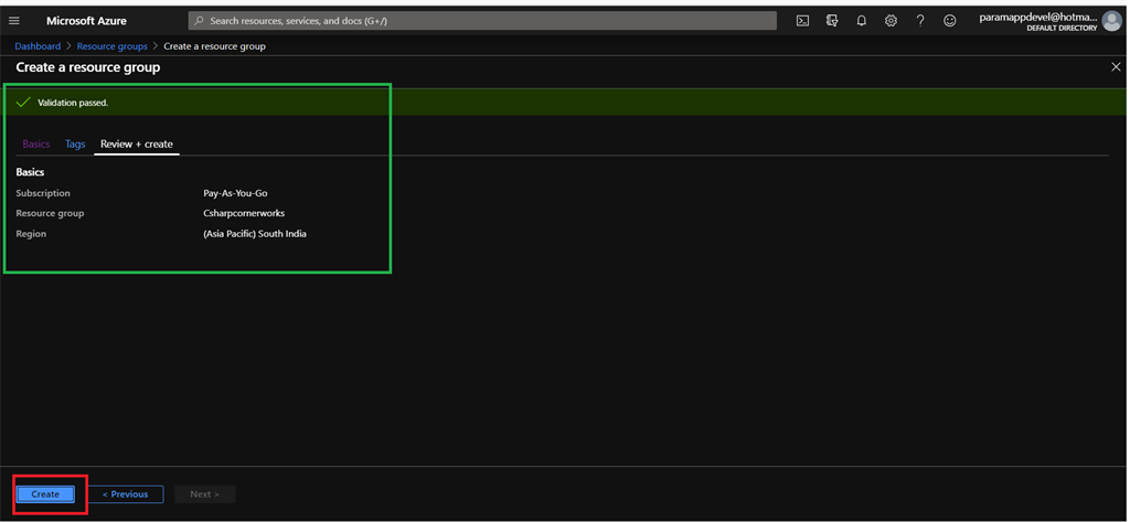 Creating Resource Group In Azure Cloud