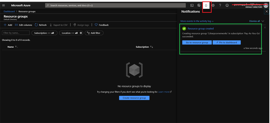 Creating Resource Group In Azure Cloud