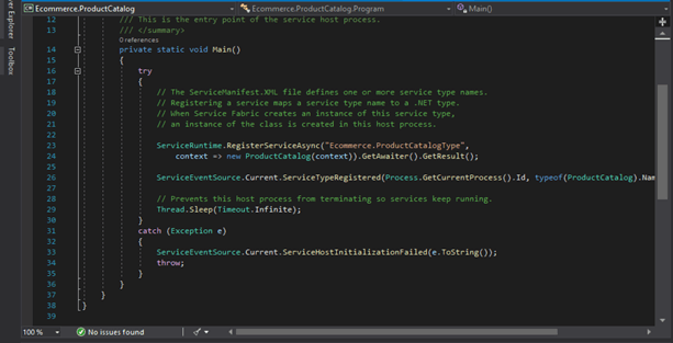 Creating Services With Azure Service Fabric