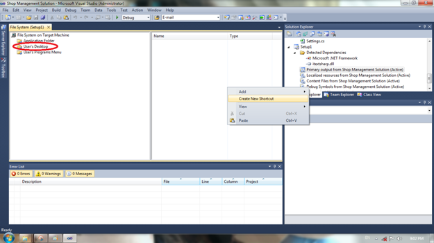 Creating a Setup File For Desktop Application Using Visual Studio 2010