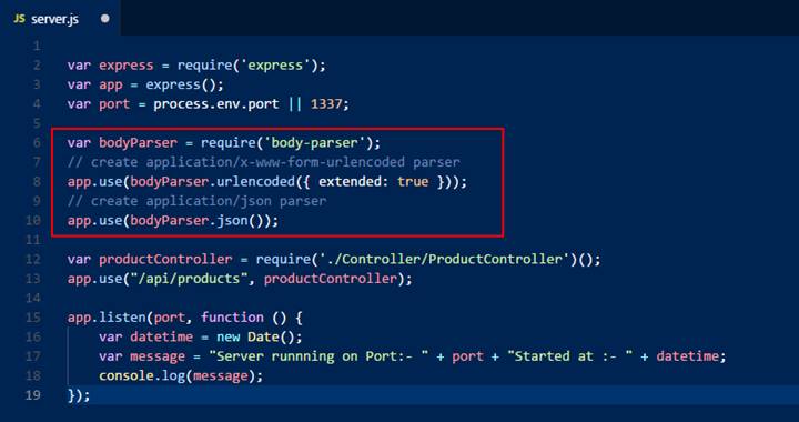 Creating Simple API In Node.js image.