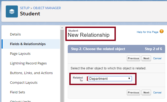 Creating The Master Detail Relationship In SalesForce