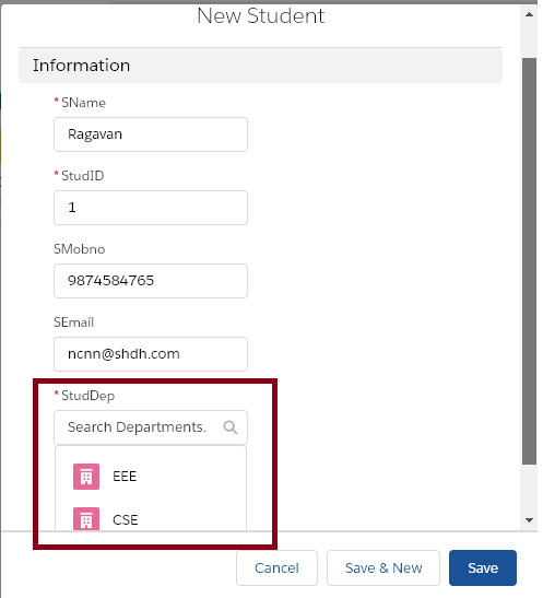Creating The Master Detail Relationship In SalesForce