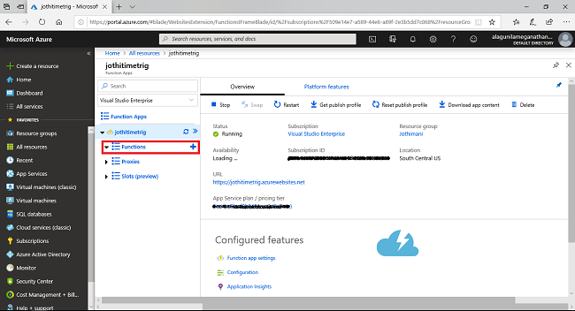 Creating Time Triggered Functions Using Azure Function App