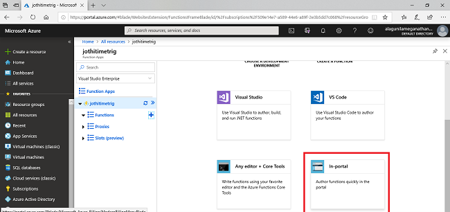 Creating Time Triggered Functions Using Azure Function App