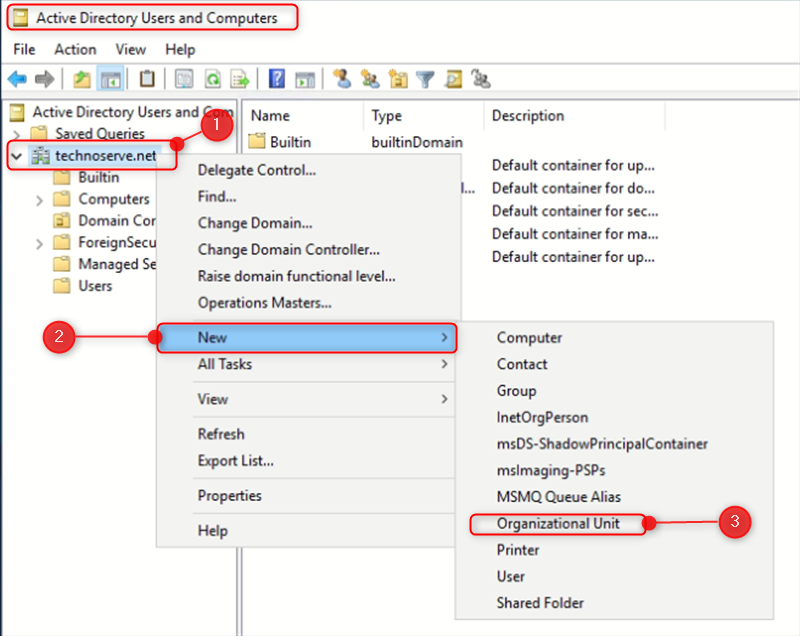 Active Directory Users and Computers