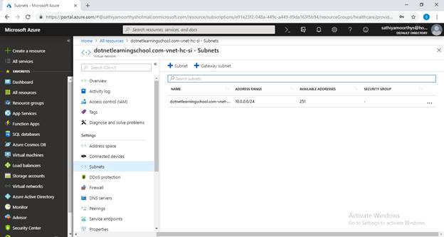 Creating Virtual Network And Virtual Machine On Azure