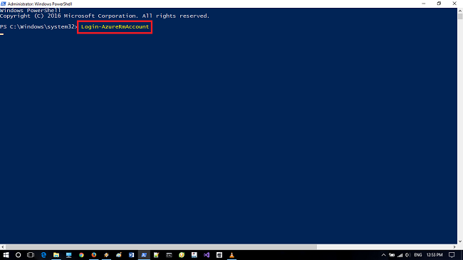 Login-AzureRmAccount