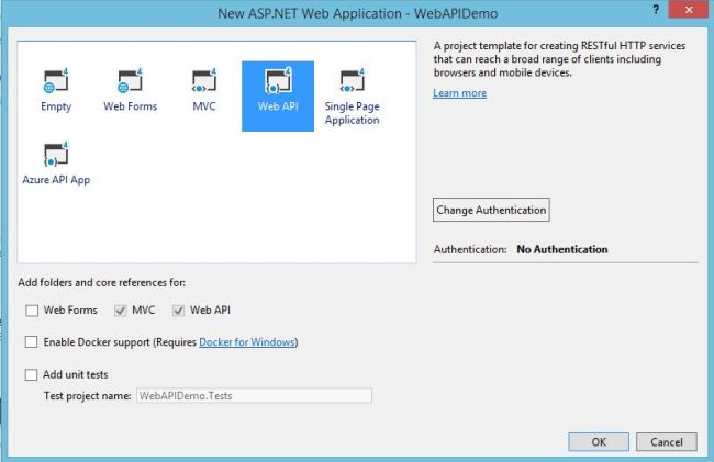 how to create a web page in visual studio 2017 Creating Web API Project On Visual Studio 2017
