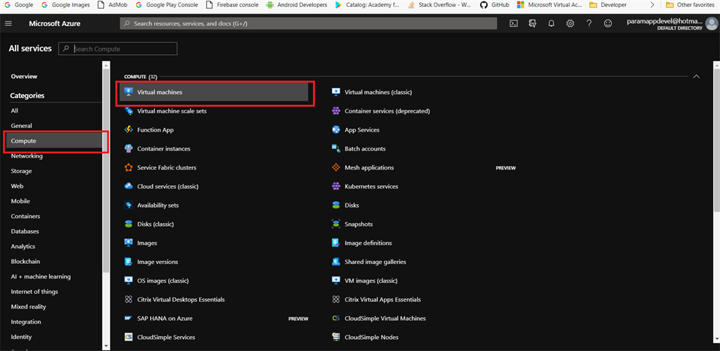 Creating Windows Virtual Machine In Azure Cloud