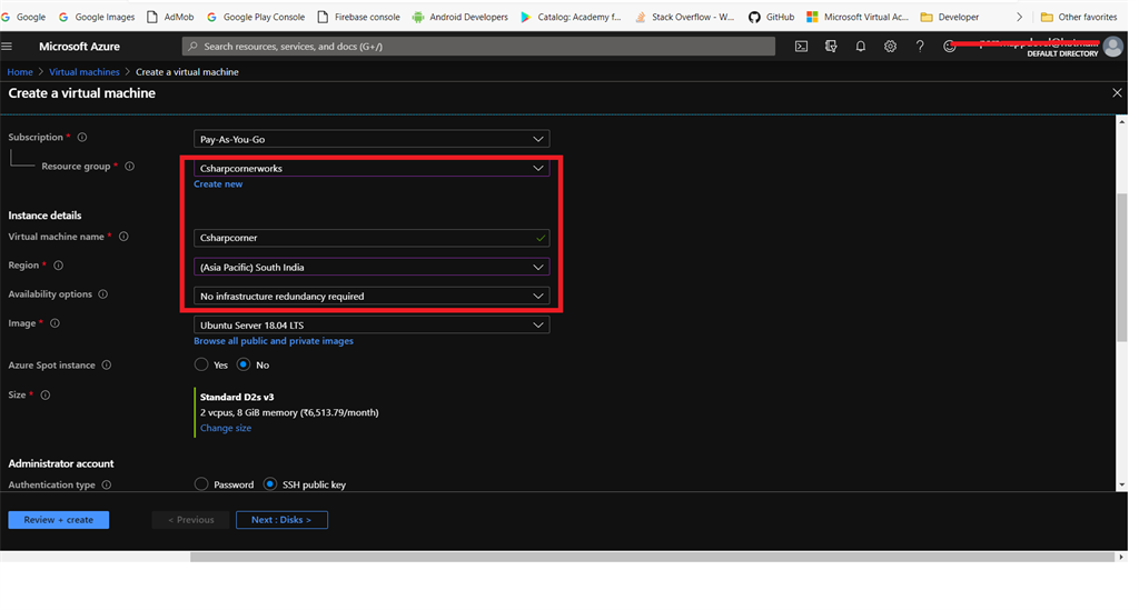Creating Windows Virtual Machine In Azure Cloud