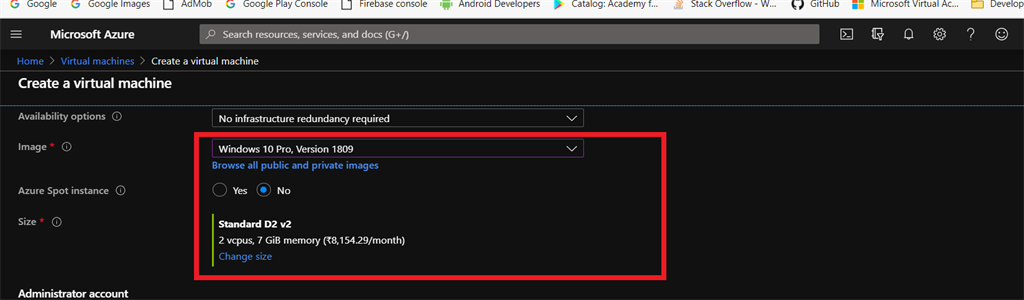 Creating Windows Virtual Machine In Azure Cloud
