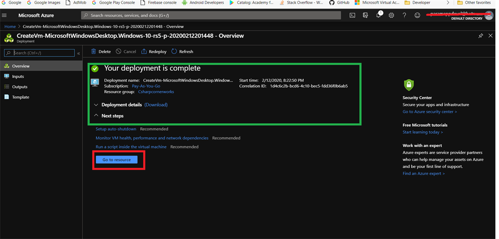 Creating Windows Virtual Machine In Azure Cloud