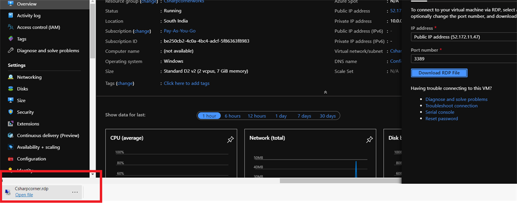 Creating Windows Virtual Machine In Azure Cloud