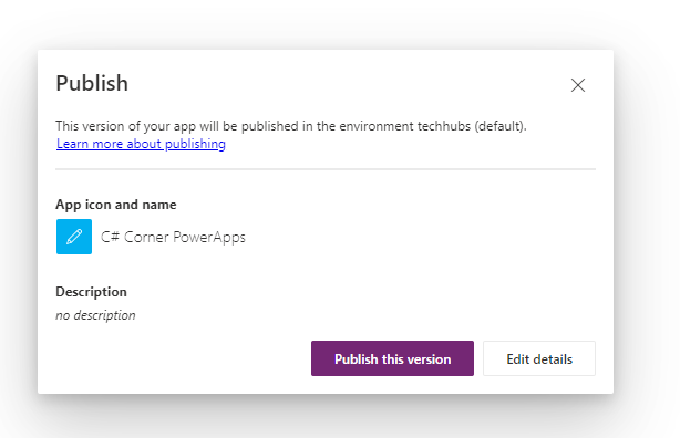 Creating your first PowerApps application
