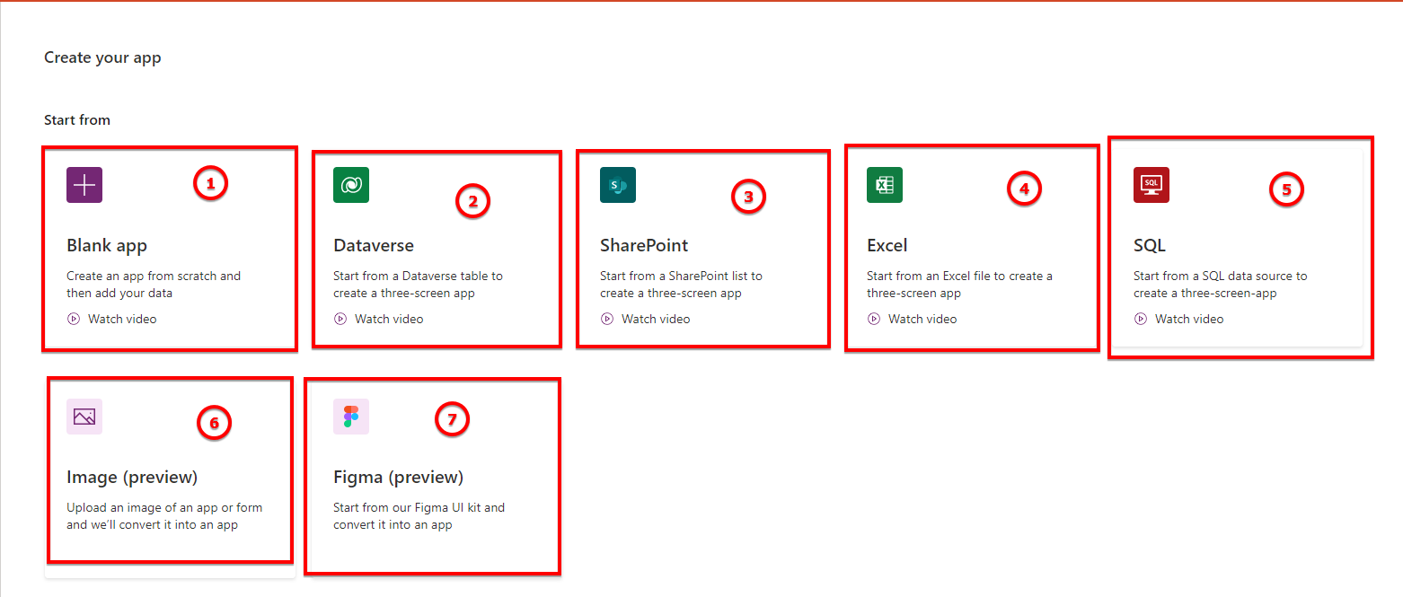 Creating your first PowerApps application