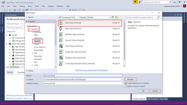Cross Platform - Developing A Simple Android App Using Visual Studio ...