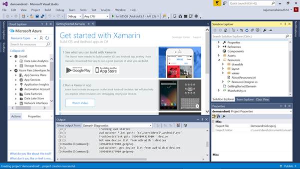 Cross Platform - Developing A Simple Android App Using Visual Studio ...