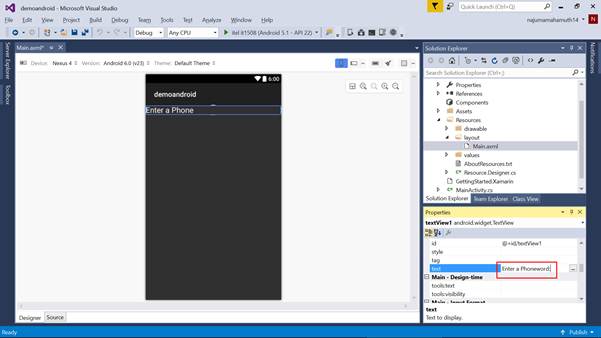 Cross Platform - Developing A Simple Android App Using Visual Studio ...