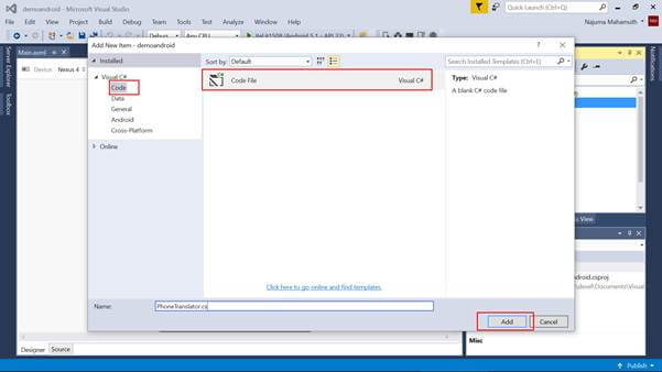 Cross Platform - Developing A Simple Android App Using Visual Studio ...