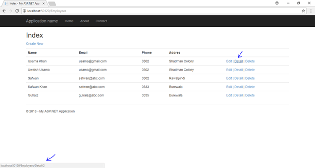 CRUD Application in ASP.Net