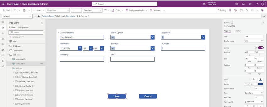 Navigate(GridScreen)