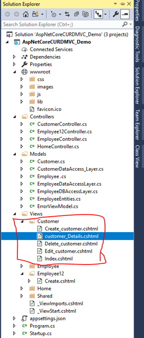 CRUD Operation With ASP.NET Core 2.1 MVC Using ADO.NET
