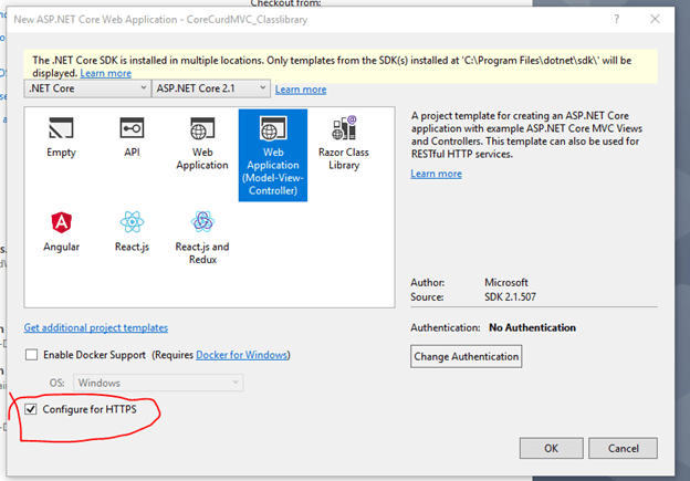 CRUD Operation With ASP.NET Core 2.1 MVC Using .Net Core Class Library Project