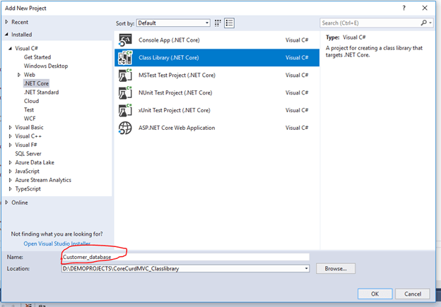 CRUD Operation With ASP.NET Core 2.1 MVC Using .Net Core Class Library Project