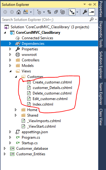CRUD Operation With ASP.NET Core 2.1 MVC Using .Net Core Class Library Project