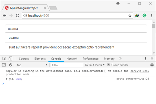CRUD Operation with Fake Http Service In Angular