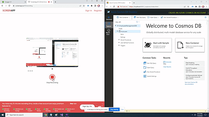 CRUD Operations in Azure Cosmos DB SQL API Using ASP.NET Core Web API C#