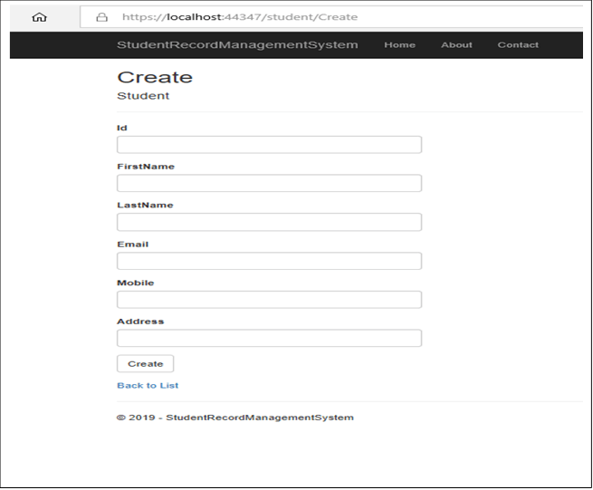 CRUD Operations Using ASP.NET Core And ADO.NET